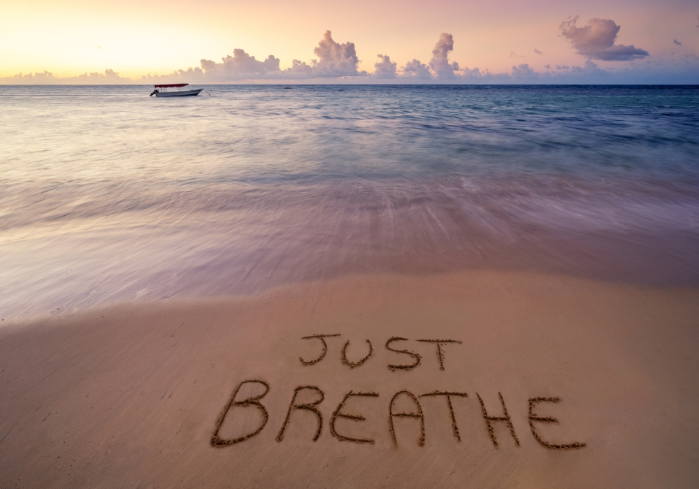 beach just breathe